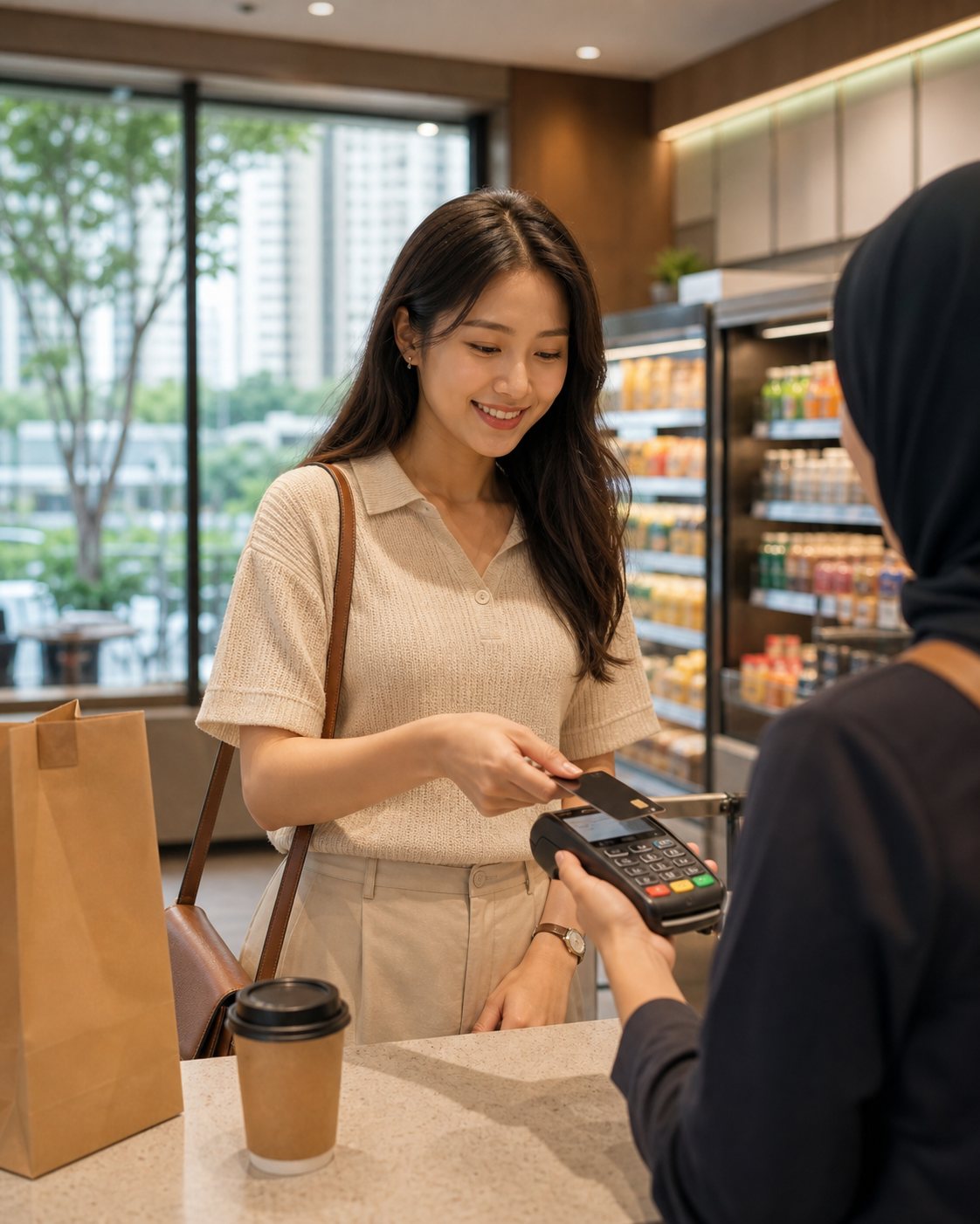 Cafe and retail