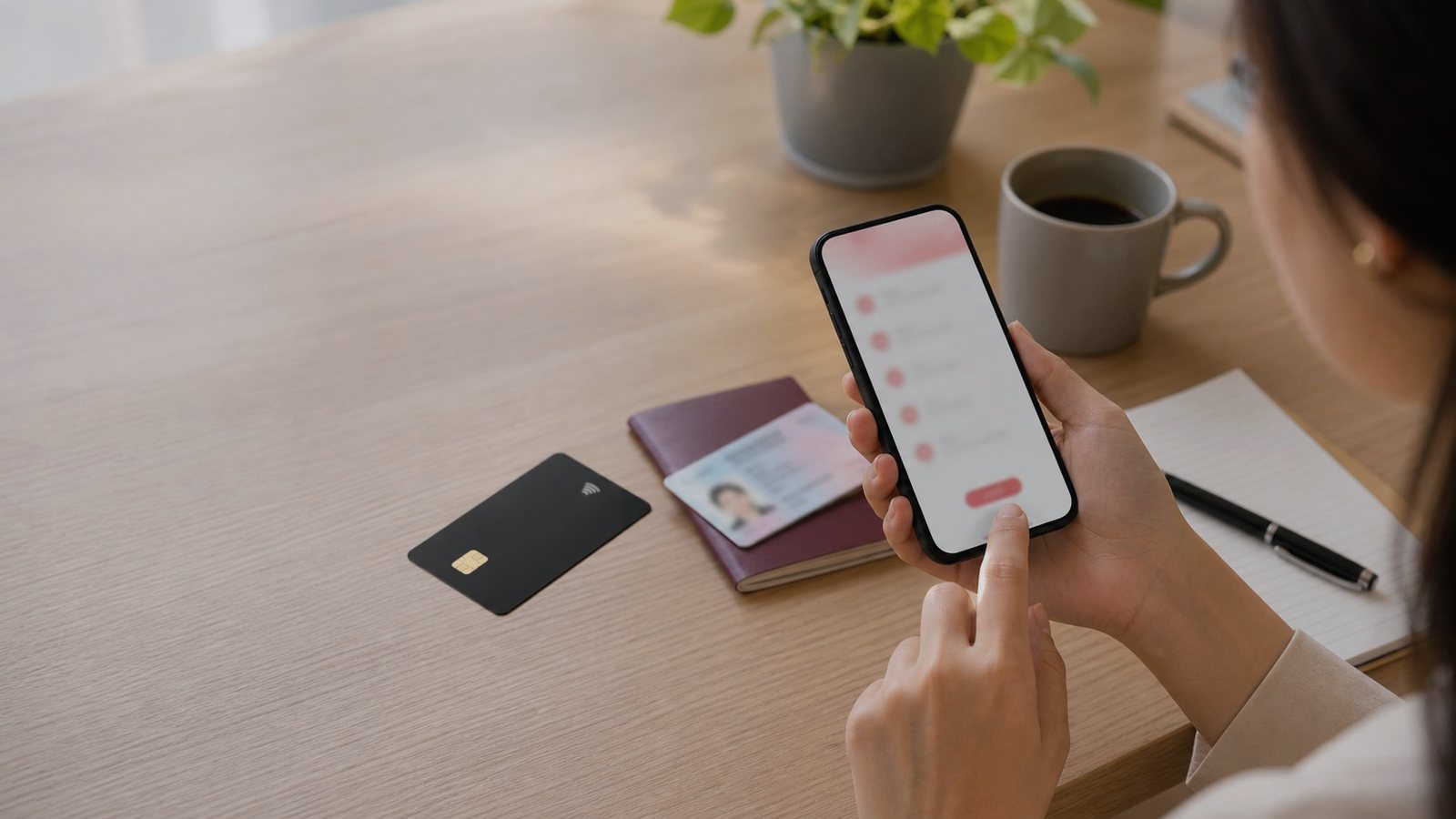 RedotPay card PIN guide image