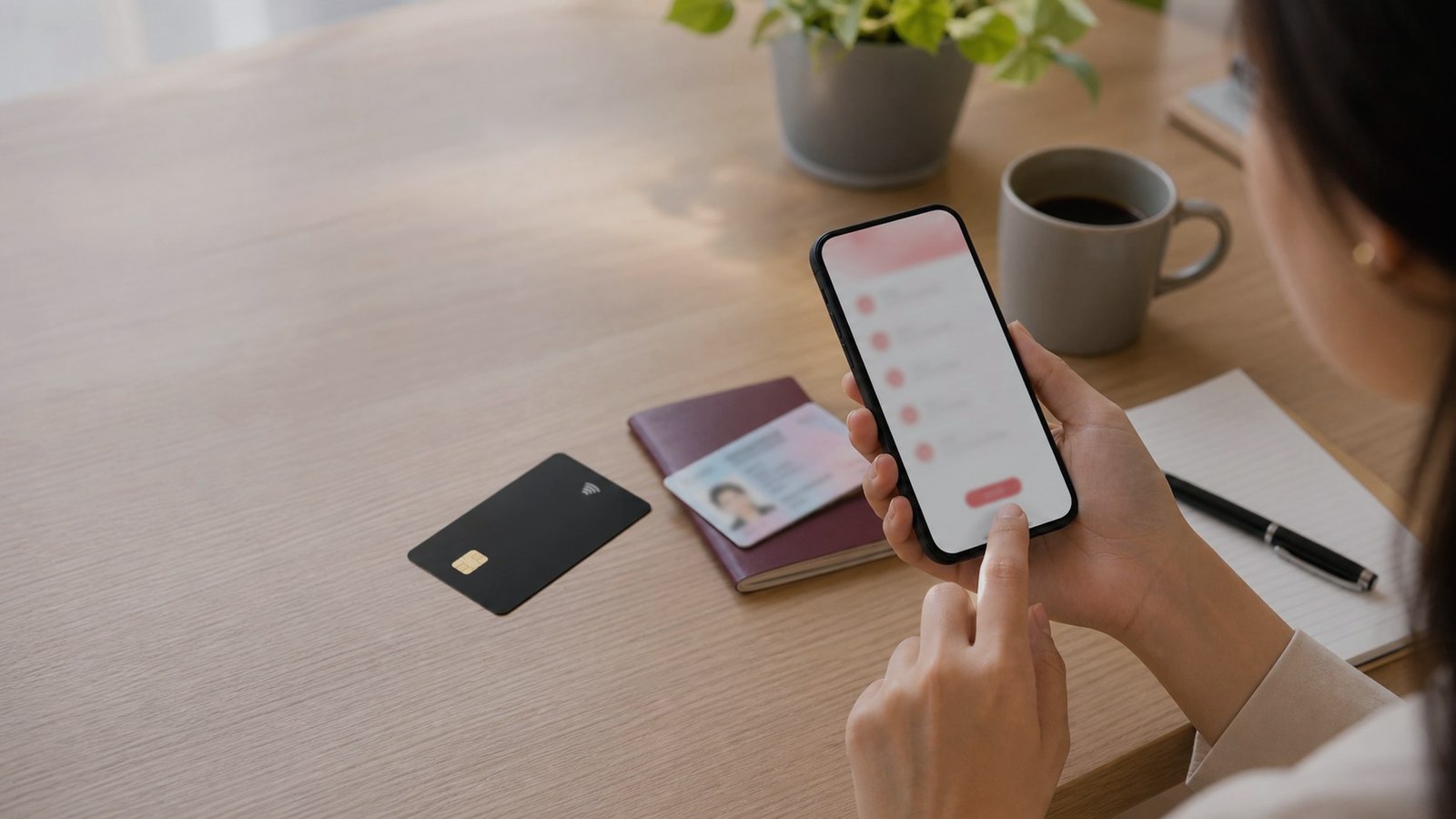 RedotPay card PIN guide image